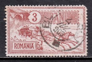 Romania - Scott #159 - Used - Rounded corner UR - SCV $2.00