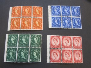 United Kingdom 1952 Sc 292c,293c,294c,296a MNH