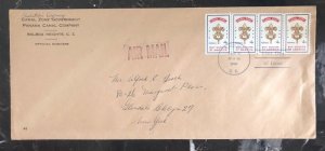 1960 Balboa Canal Zone Panama Oversized Airmail Cover To New York USA