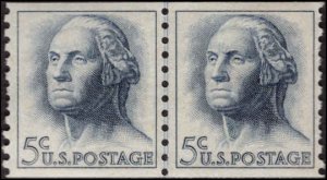US #1229 WASHINGTON MNH LINE PAIR