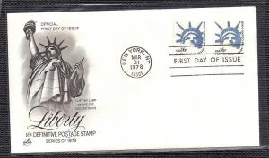 Liberty Head Combo 1978 Artcraft U/A FDC  BIN E082