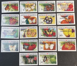 BARBUDA # 1007-1024-MINT NEVER/HINGED---PART SET---1988-90