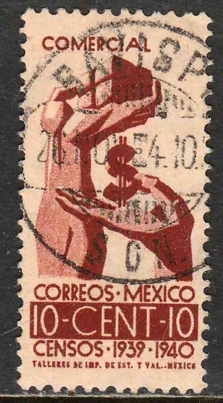 MEXICO 753, 10¢ Census, 1940. Used. F-VF. (455)