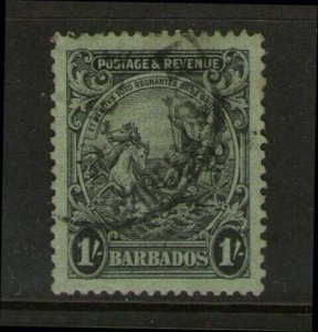 Barbados 1925 Sc 175a perf. 13.5X12.5 FU