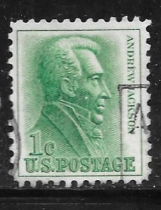 USA 1209: 1c Jackson, used, VF