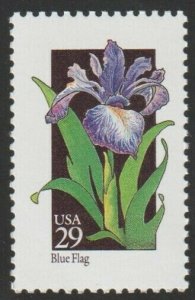 1992 29c Wildflowers: Blue Flag Scott 2663 Mint F/VF NH