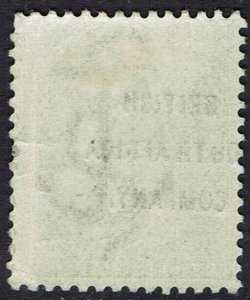 RHODESIA 1896 OVERPRINTED CAPE HOPE ½D VARIETY OVERPRINT SHIFTED