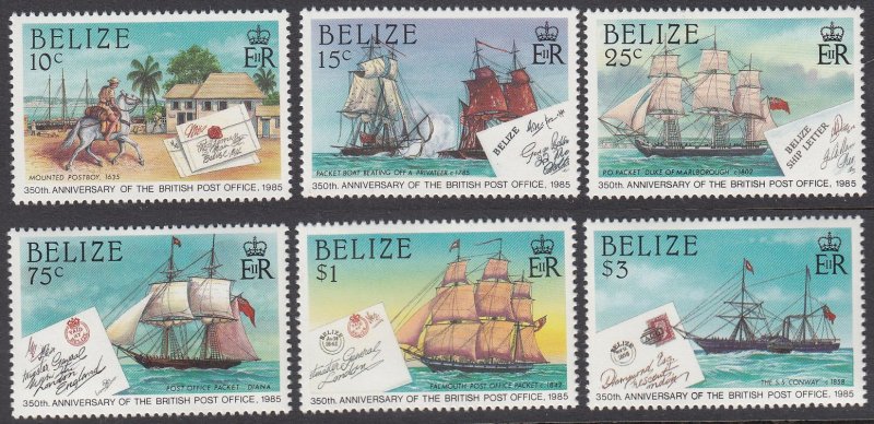 Belize 765-770 MNH CV $6.35