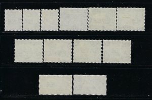 CYPRUS SCOTT #168-179  1955 QEII SHORT SET - MINT LIGHT  HINGED