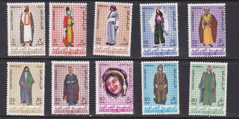 Iraq # 443-449, C19-21, Iraq Costumes, Mint NH, 1/2 Cat.