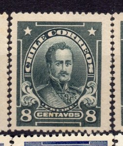 Chile 1911 Early Issue Mint hinged Shade of 8c. NW-12444