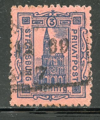 Germany, Local postage stamp Used. (Strassburg).  (9)