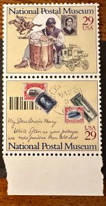 US # 2780 & 2782 National Postal Museum 29c 1993 Mint NH