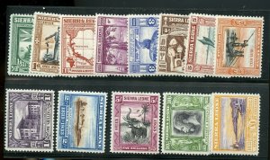 SIERRA LEONE WILBERFORCE SET SCOTT #153/65  MINT HINGED ORIGINAL GUM