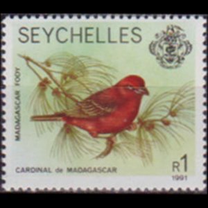 SEYCHELLES 1991 - Scott# 396f Bird Dated 1991 1r NH