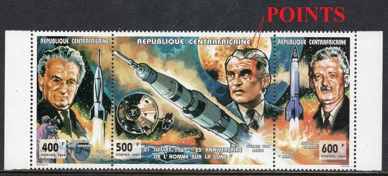 197 - CENTRAL AFRICAN REPUBLIC 1994 - First Manned Moon Landing - ERROR - MNH