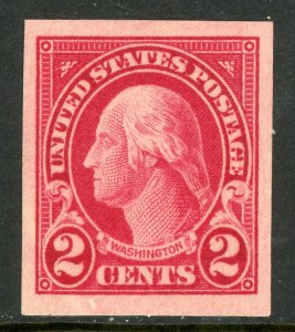 USA 1923 Fourth Bureau 2¢ Washington Imperf Scott 577 Mint G224