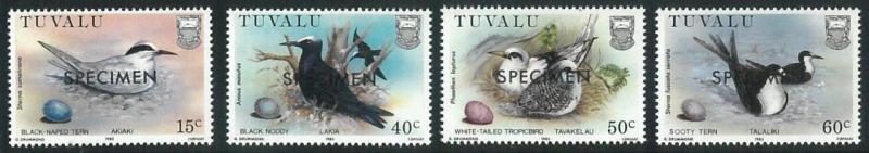 70732 -  TUVALU - STAMP :   BIRDS  4 values MNH - Overprinted SPECIMEN