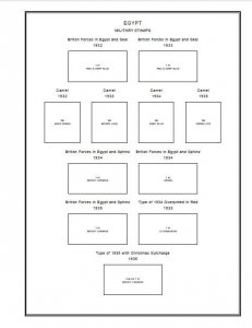 PRINTED EGYPT [CLASS.] 1866-1946 STAMP ALBUM PAGES (30 pages)