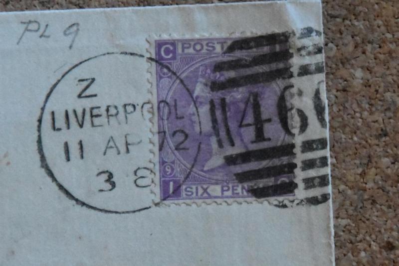 G.B. Cover, With letter,1872 6p to Genova. CV$210. See Note 