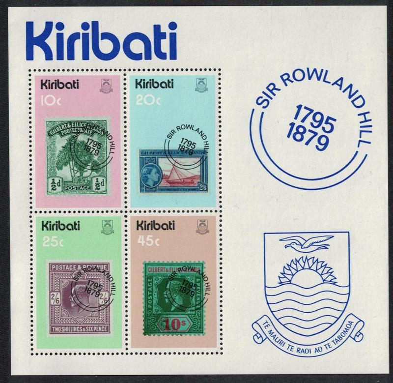 Kiribati Death Centenary of Sir Rowland Hill MS SG#MS104 SC#344a