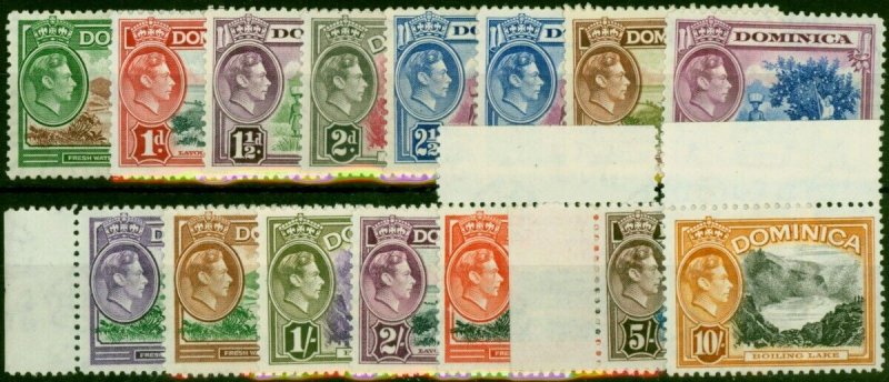 Dominica 1938-47 Set of 15 SG99-108a Fine LMM & MNH