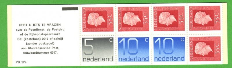 Netherlands 1976  MNH Booklet  PB22 a