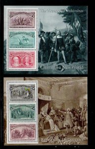 ALLYS STAMPS US Plate Block Scott #2624-9 1c-$5 Columbus S/S [6] MNH [W42-43]