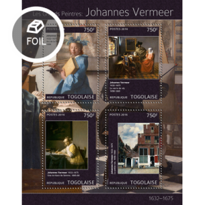 TOGO 2014 SHEET VERMEER ART PAINTINGS tg14320a