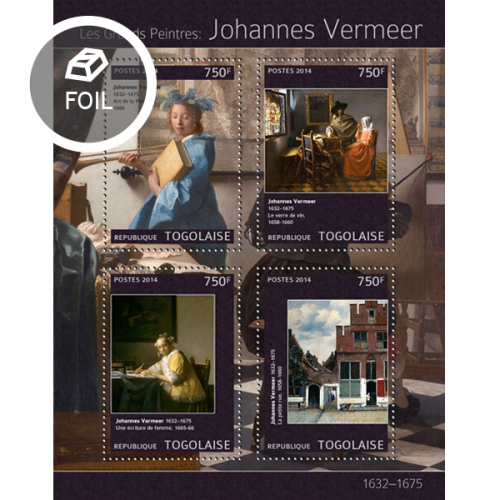 TOGO 2014 SHEET VERMEER ART PAINTINGS tg14320a