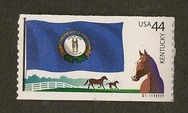 4293 MNH, 44c. Flags of Our Nation, Plate # Single