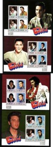 St. Vincent-Sc#878-81-four unused NH sheets-Elvis Presley-19