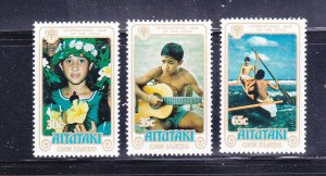 Aitutaki 173-175 Set MNH ICY