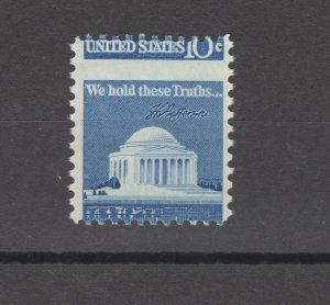 Scott # 1510 EFO Misperf Perforation Variety Jefferson Memorial