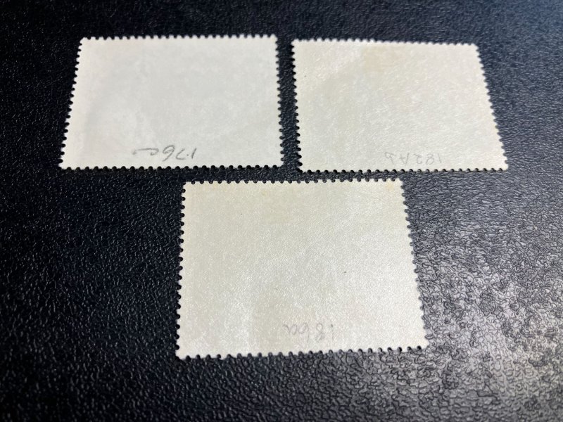 Bermuda Scott 176c 182b 186a Mint