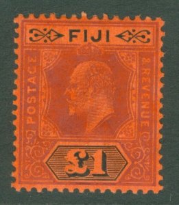 SG 124 Fiji 1906-12. A pristine very lightly mounted mint example CAT £300