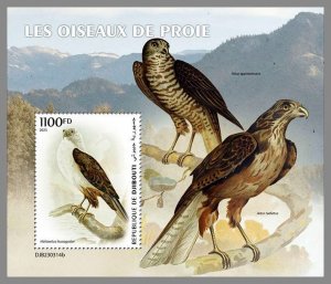 DJIBOUTI 2023 MNH Birds of Prey S/S #314b