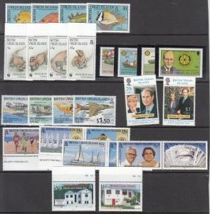 Virgin Islands Mint NH sets Scott 668 // 1074 (Catalog Value $59.90)