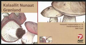 Greenland 2005 Mushrooms Booklet Nr. 13 Self Adhesive MNH Complete