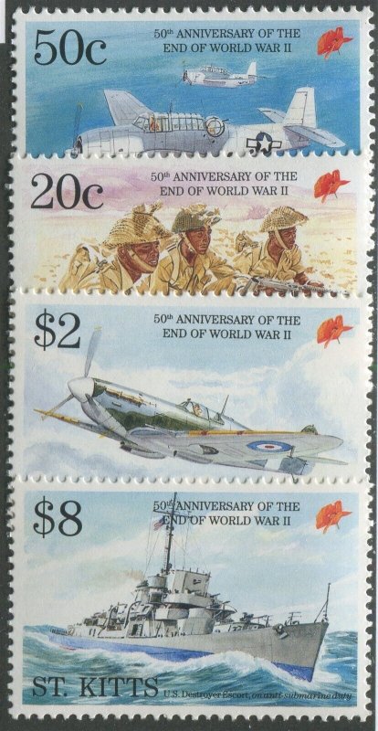 St. Kitts #389-392 Mint Set
