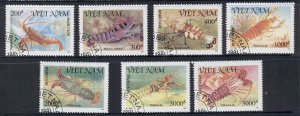 Vietnam 1991 Marine Life Crustaceans, Shellfish CTO