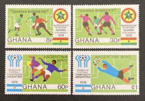 Ghana 1978 #660-3, African Cup of Nations, MNH.