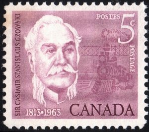 Canada SC#410 5¢ 150th Birth Anniversary of Sir Casimir Gzowski (1963) MNH/Tone