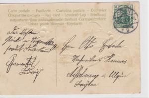 German Postal History Stamps Postcard Ref: R4834