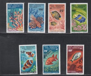 Somali Coast # C42-48, Fish, Mint NH, 1/2 Cat.