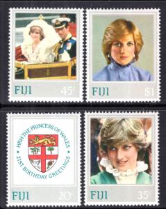 Fiji 470-473 Princess Diana MNH VF