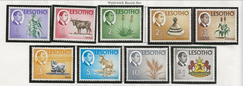 LESOTHO Sc 47-59 NH issue of 1968 - ANIMALS 