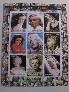 ​AFGHANISTAN -2000 MARILYN MONROE MNH SHEET. #3