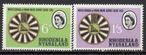 Rhodesia & Nyasaland - 1963 Service Clubs Sc#  189/190 - MNH (354N)