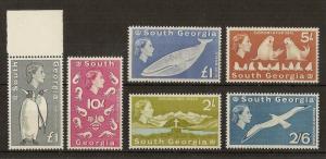 South Georgia 1963 High Values SG11-16 MNH Cat£200